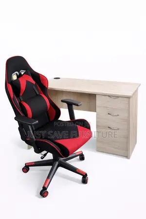 Gaming Chair + Modern Office Desk (Comfort Style Combo)