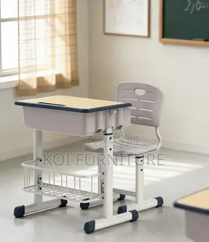 Home Desks; Home Schooling Adjustable Kids Desk Chair Set