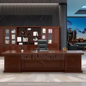 Office Desk; 2 Meters Mahogany Executive Office Desk