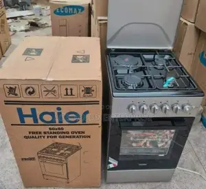 Haier 50*60 3 Gas + 1 Eectric Plate Gas Cooker With Electric Oven