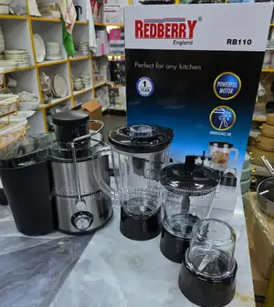 Rb110 - 4 in 1 Redberry Slow Juicer, Chopper, Grinder Blender