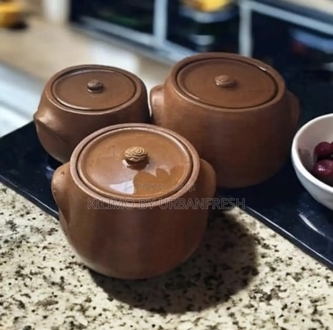 Sets Of Clay Cooking Serving Pots + Pan. 3/5/6 /8ltrs