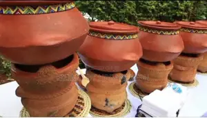10 PCS Set : Clay Serving Pots 12 Litres Each.