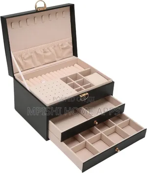 Pu Leather Jewelry Box 3 Layer