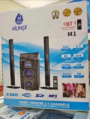 Nunix 3.1ch Nu- M1 Home Theatre Sound Speaker System