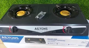Ailyons Metallic Two Stainless Burner Cooker