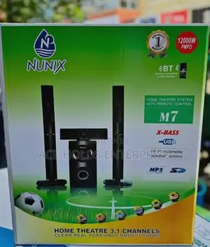 Nunix 3.1ch Nu- M7 Home Theatre Speaker System - Pure Compact