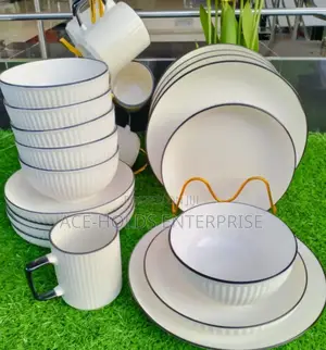 Japanese Concise Ceramic Dinner Sets - 24pcs