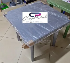 Grey Garden Square Plastic Table