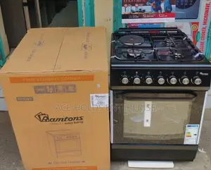 Ramtons Standing Gas Cooker 3g+1e 60x60cm Rc807 (Black)