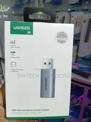 Ugreen Usb External Stereo Sound Adapter – Cm383 – 80864