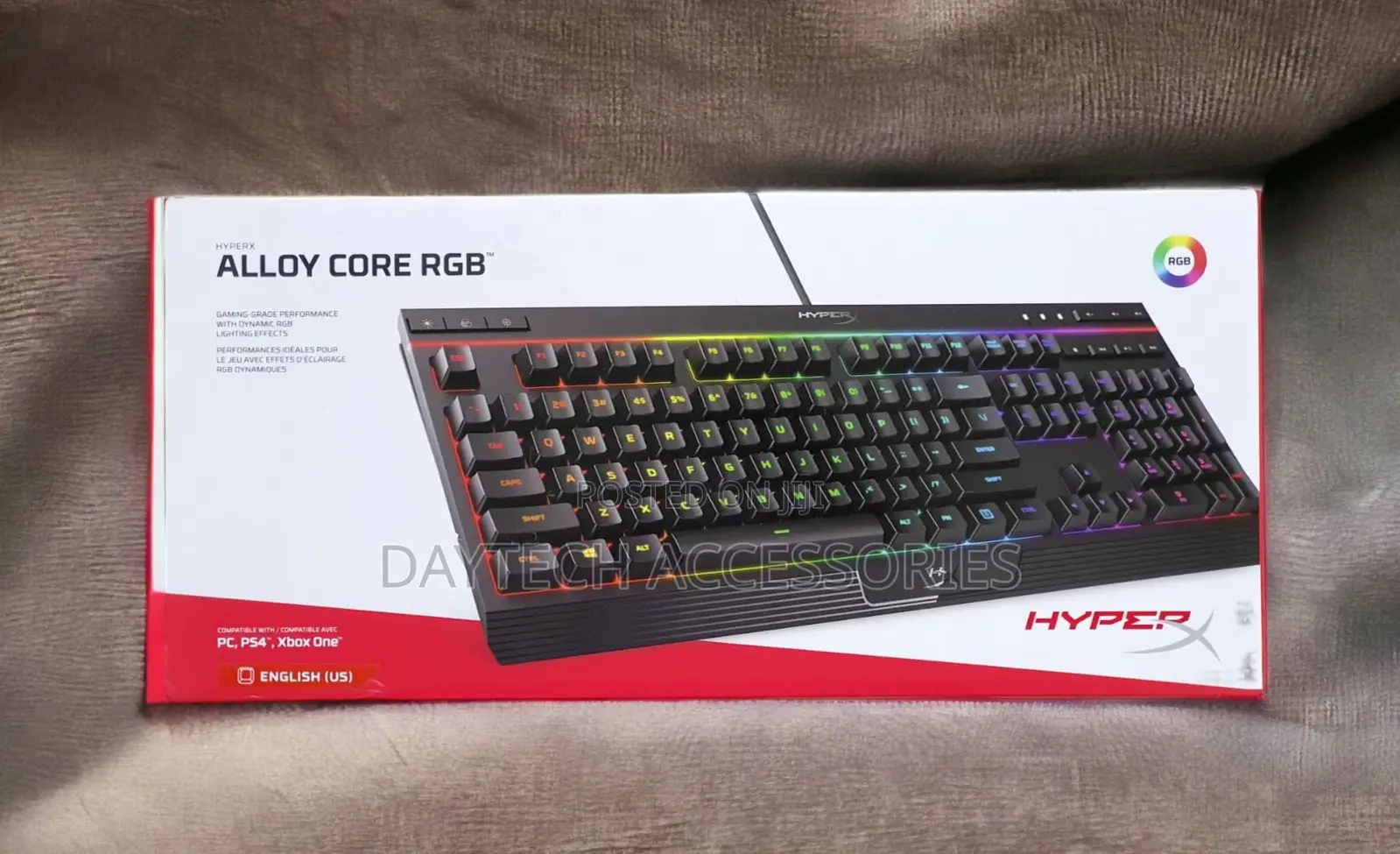 Hyper-X Alloy Core RGB Membrane Gaming Keyboard - Black