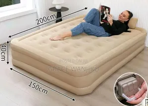 200x150x40cm (5×6ft) Double Size Self Inflating Bed