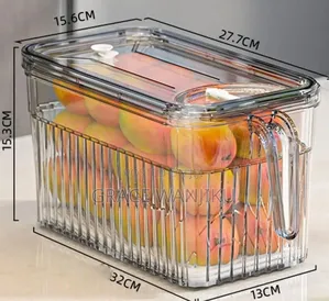 Restocked*
 *3l Elegant Acrylic Fridge Container With Date Indicator