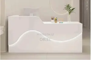 Recption Desk : 1.8m Sleek Professional Office Reception Desk