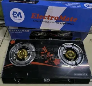 Electromate Glass Double Burner Cooker