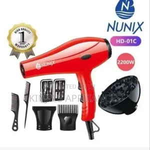 Nunix Hd01c With Accessories Blowdry