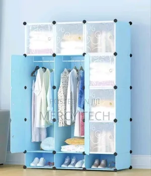 3-Column Plastic Wardrobe