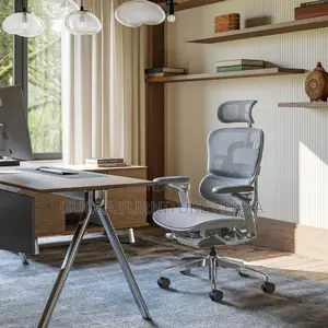 White Executive Full Mesh Orthopedic Office Seat