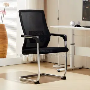 Office Chair : Black Mesh Conference Office Chair