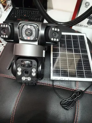 All Weather Proof Security Camera CCTV With Triple Lens Wifi Smart