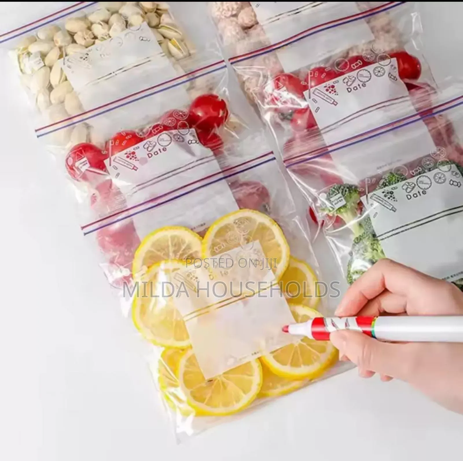Silicone Ziplock Fridge Bags.
