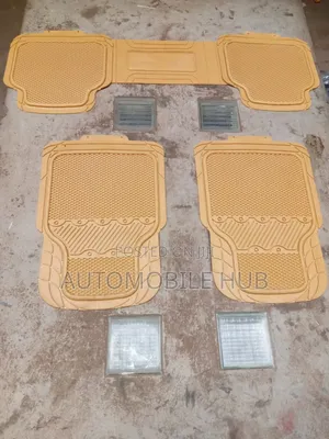 Luxury Beige Silicone Car Floor Mats–Heavy Duty,Waterproof Anti-Slip