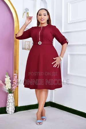 Maroon Skater Official Breastfeeding Friendly Dress