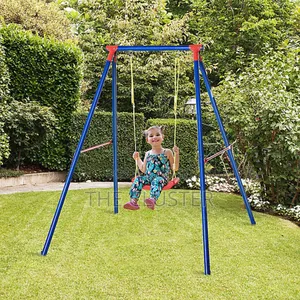 Heavy Duty Kids Swing Frame | Metal Garden Play Swing Stand No