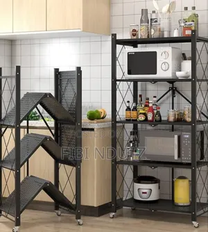 Fancy Foldable Kitchen Rack With Wheels/Kitchen Rack