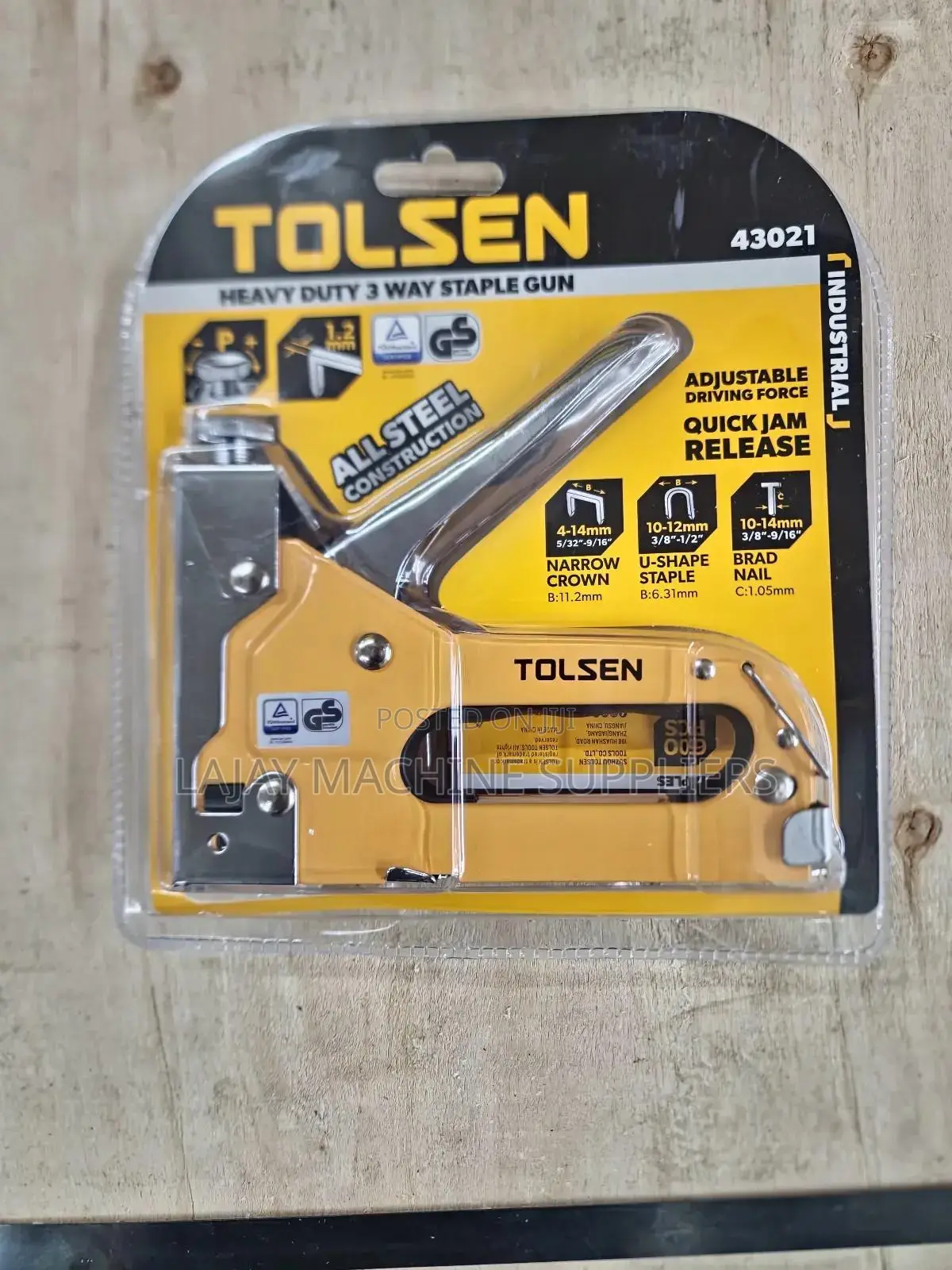 Heavy-Duty 3 Way Staple Gun
