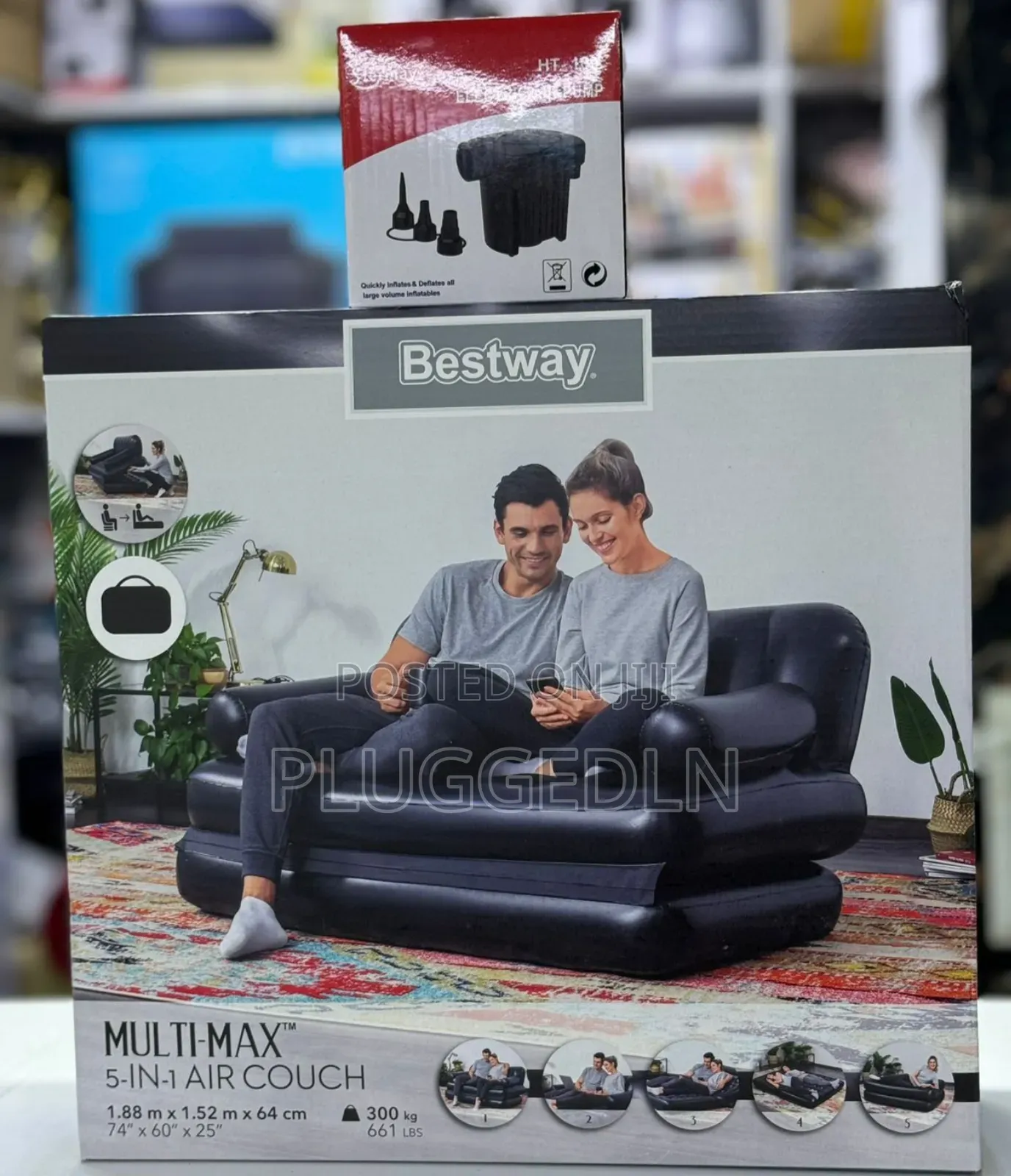 *5 in 1 2 Seater Bestway Inflatable Pullout Sofa