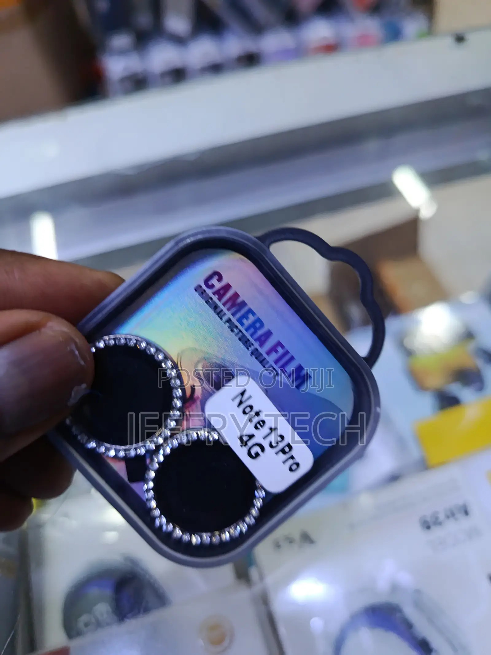 Currty Redmi Note 13 Pro 4g Diamond/Bling Camera Lens Protector