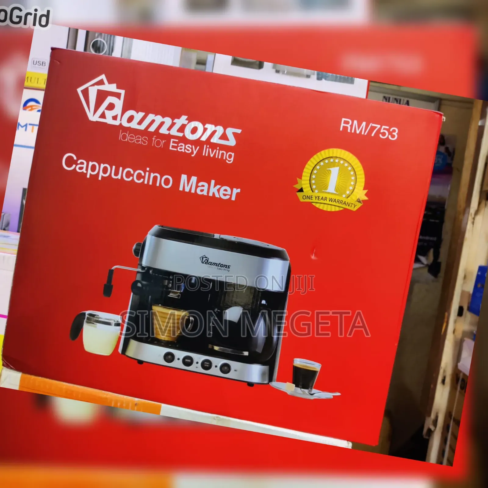 New Ramton Cappuccino Maker Rm753 Available