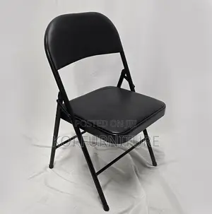 Office Chair : Foldable Office Study Chair (Black)