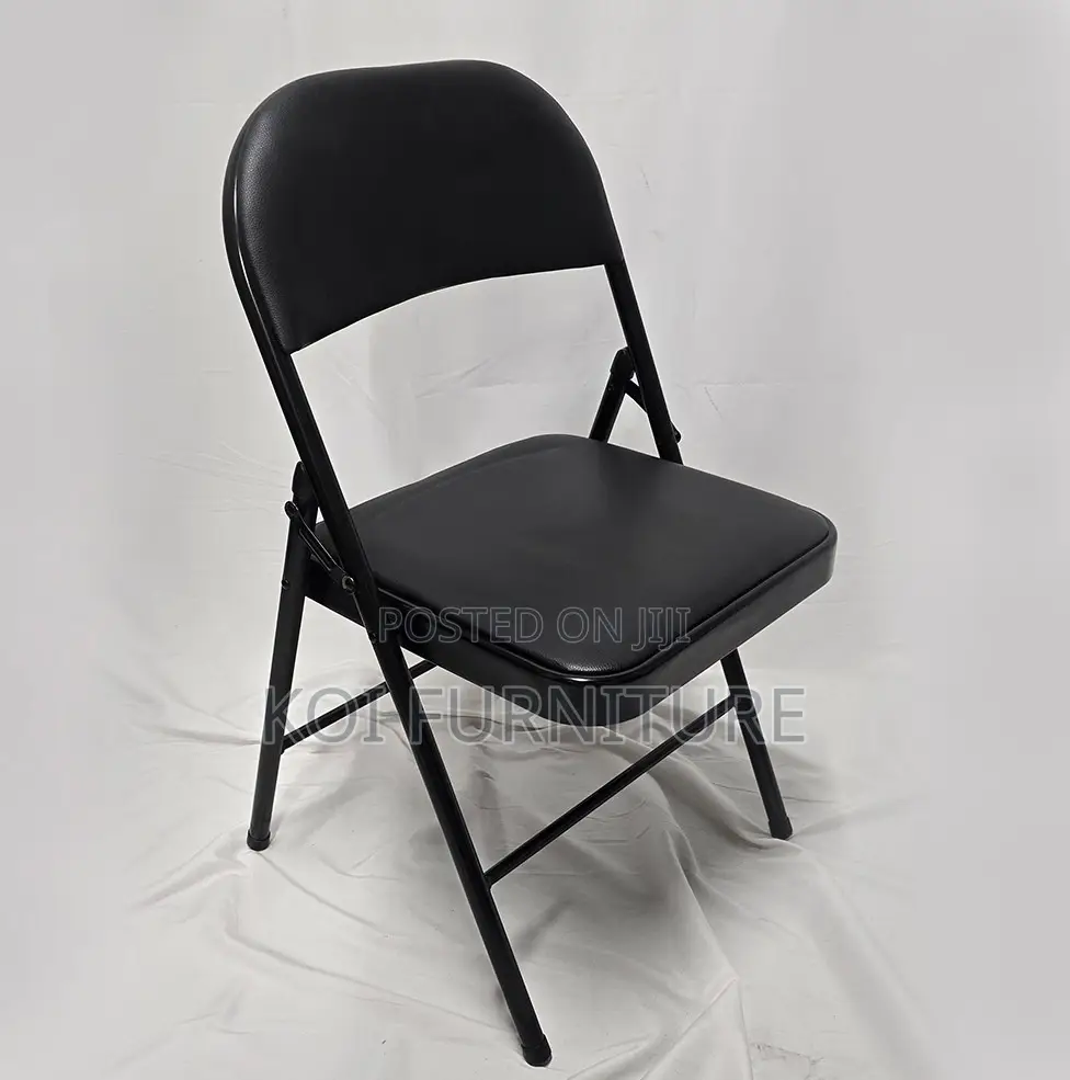 Office Chair : Foldable Office Study Chair (Black)