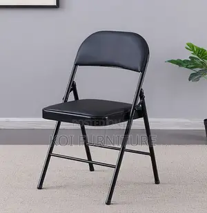 Office Chair : Foldable Office Study Chair (Black)