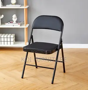 Office Chair : Foldable Office Study Chair (Black)