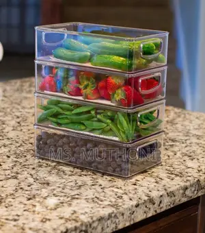 2pcs Transparent Fridge Storage Containers