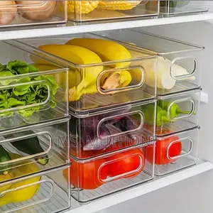 2pcs Transparent Fridge Storage Containers