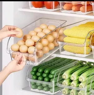 2pcs Transparent Fridge Storage Containers