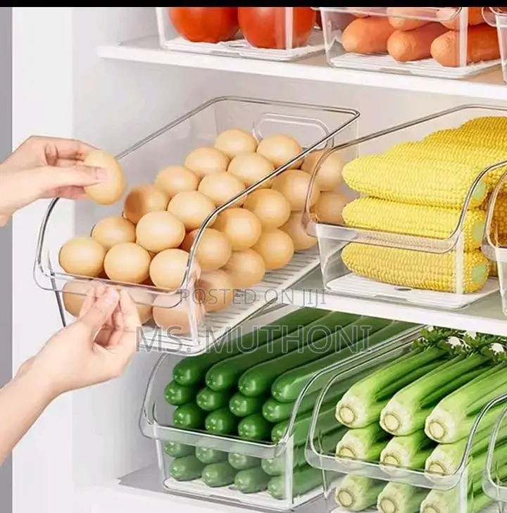 2pcs Transparent Fridge Storage Containers