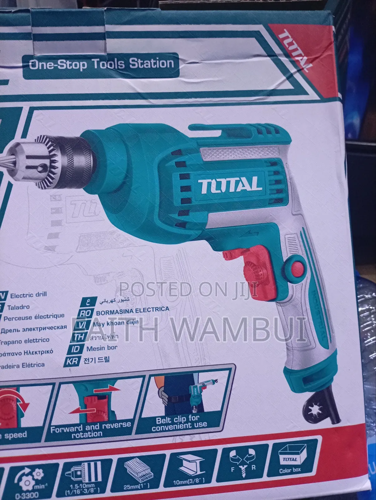 Total 550 Watts Electric Drill/Professional Electric Total Drill