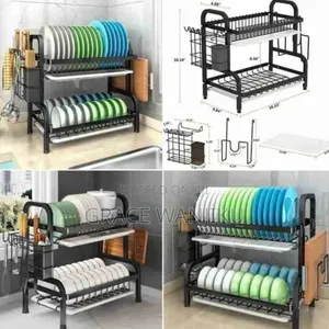 *2 Tier High Quality Carbon Steel Dish Rack*