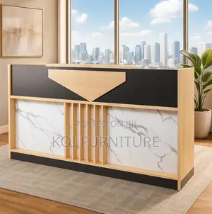 Office Desk : 1.8m Modern Wooden Office Reception Desk
