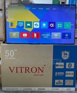 Youtube Netflix Showmax 50 Inch Smart Vitron Tv