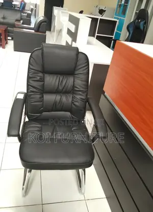 Office Chair : Executive Leather Visitor Chair