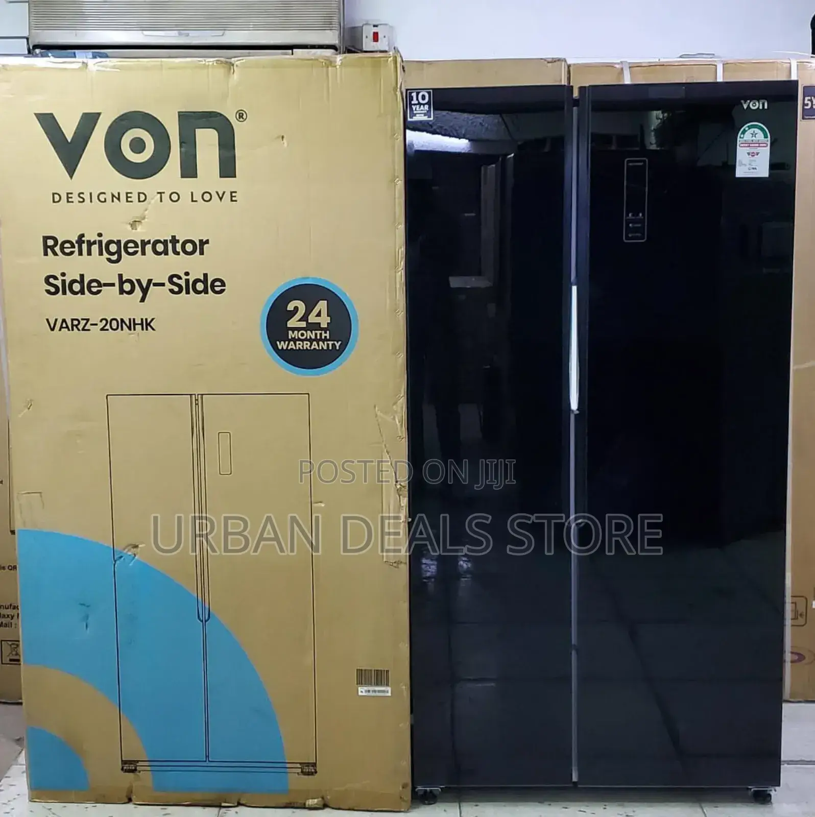 Von 442 Litres Side by Side Refrigerator