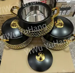 Insulated Hotpots Set Round 
2000ml, 2500ml, 3000ml