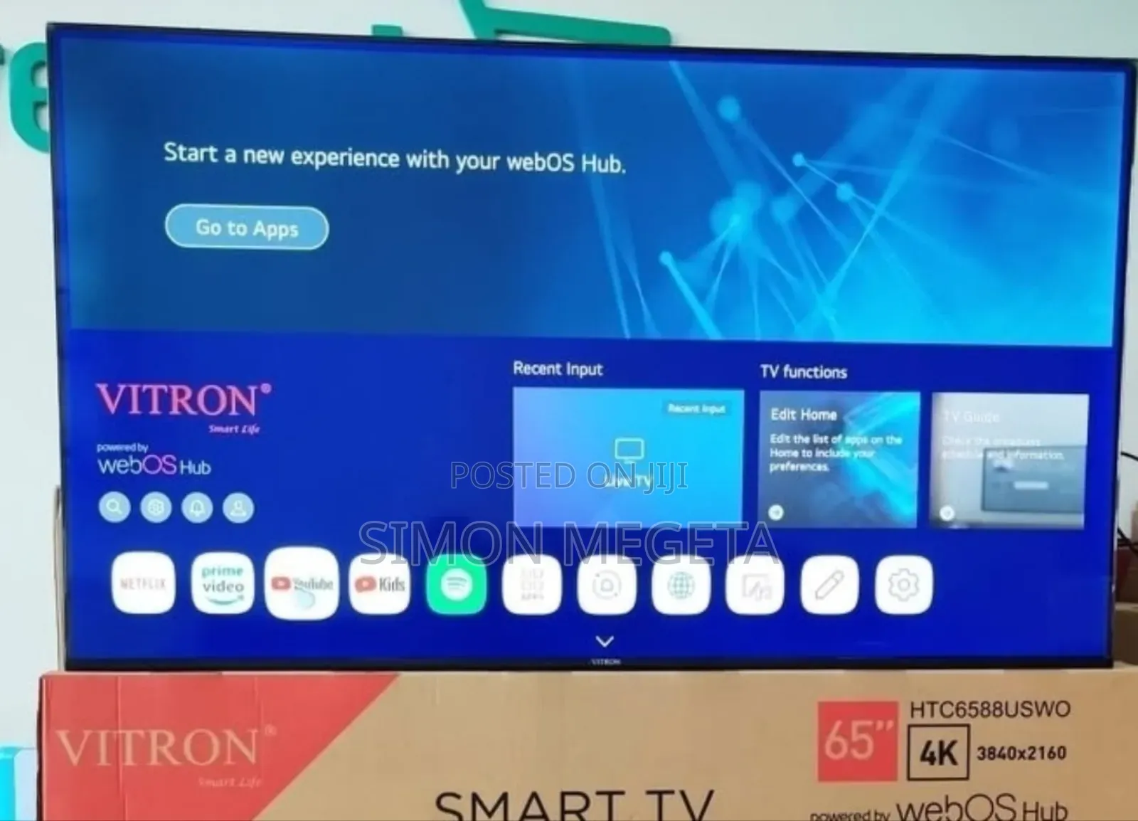 Inbuilt Decorder Webos Vitron 65 Inch